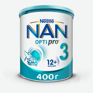 Молочко детское NAN 3 OptiPro с 12 мес., 400 г