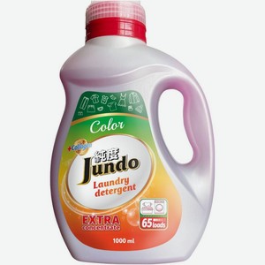 Гель для стирки Jundo Color для цветного белья, 1л, 1 л