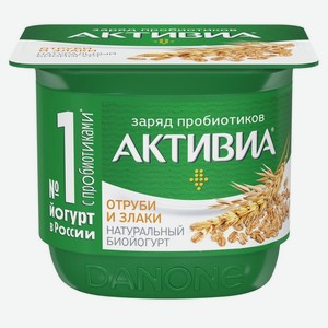 Йогурт Активиа отруби злаки 2.9% 130 г