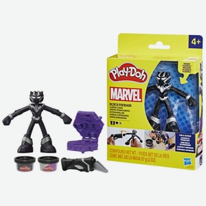 Масса для лепки Play-Doh Marvel Black Panther 2 цв.