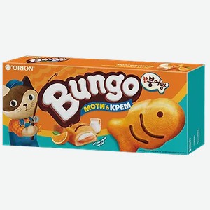 Бисквит Orion Bungo Молоко и Апельсин (Моти и крем) 120гр