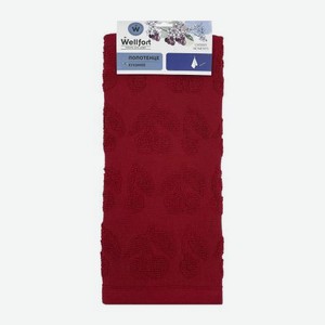 Полотенце кухонное махровое Wellfort 30*60см Cherry