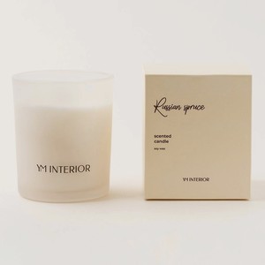 YM INTERIOR Ароматическая свеча Русская ель, цвет: Прозрачный, 200 мл