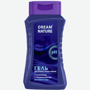 DREAM NATURE Гель для интимной гигиены мужской с Д-пантенолом и экстрактом алоэ-вера, 250 мл