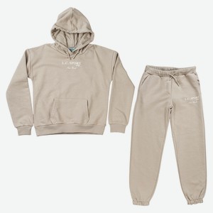 Костюм спортивный для девочек арт. SS25-UTG-01 р.34, бежевый