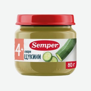 Пюре Semper Цукини с 4 месяцев 80 г