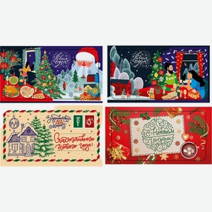 Магнит мини-открытка в ассортименте 1шт, 1 шт