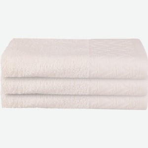 Полотенце махровое HOMECLUB Зигзаг 30х50см, кремовый HCЗ/3050/крем, Узбекистан