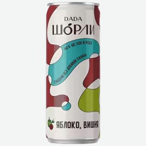 Напиток Шорли Яблоко/Вишня безалкогольный 0,33 л ж/б
