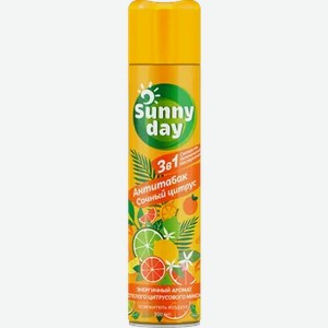 Освежитель воздуха Sunny Day Антитабак.Сочный Цитрус, 300 мл
