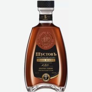 Коньяк Шустов Гранд Резерв 5 Лет 40% 0,5л