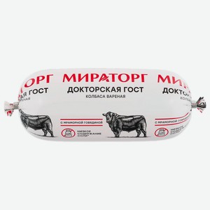 Колбаса вар Докторская ГОСТ п/а 470/400г Мираторг