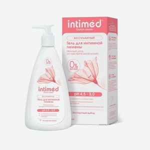 Бессульфатный гель для интимной гигиены нежный уход за чувствительной кожей Intimed 200мл