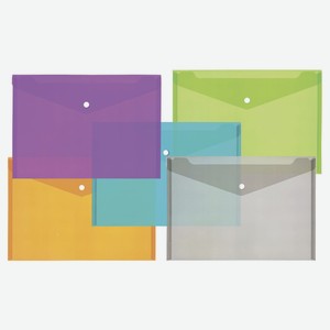 Папка-конверт Centrum с кнопкой А4, 1 шт в ассортименте