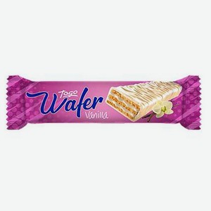 Вафли Wafer в белой глазури с ванилью Турция, 30 г