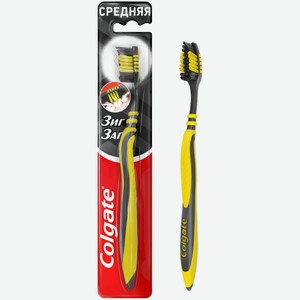 Зубная щетка Colgate Зиг Заг Древесный уголь многофункциональная средней жесткости