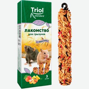 Лакомство для грызунов Triol с фруктами 80г