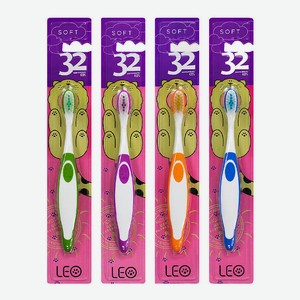 MODUM Щётка зубная детская 32 ЖЕМЧУЖИНЫ LEO, 1 шт