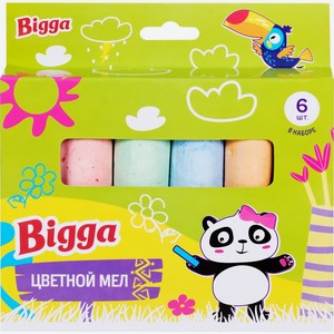 Набор BIGGA цветного мела, 6 шт., 6 цветов BT-SPORT-291, Китай