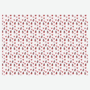 Бумага упаковочная Centrum Сердечки и божьи коровки 70х100 см, 1 шт в ассортименте