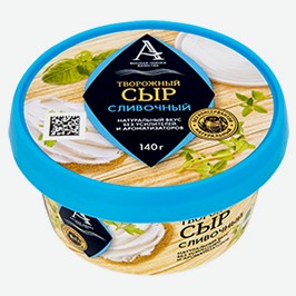 Сыр Творожный Марка «а», Сливочный, 140 Г