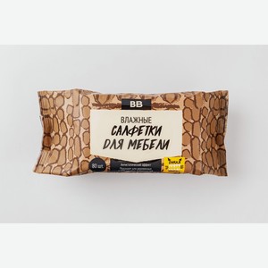 Салфетки влажные для мебели, 80 шт 1 уп