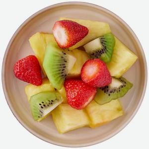 Микс фруктовый ананас + киви + клубника Перекрёсток Select, 150г