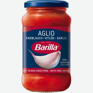 Соус томатный Barilla с чесноком и травами, 400г, 375 мл