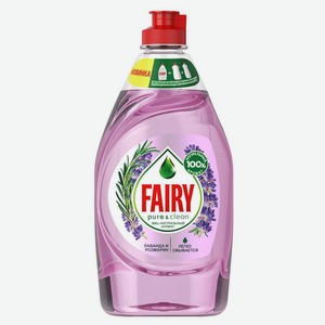 Средство для мытья посуды Fairy Чистота и свежесть (Pure&Clean) Лаванда и Розмарин 450 мл
