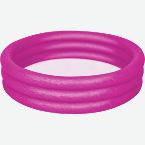 Бассейн надувной детский BESTWAY 140л 122х25см, бортик с 3-мя кольцами, Арт. 51025