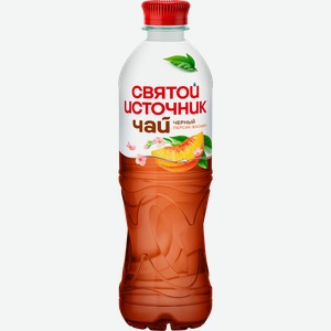 Чай холодный черный СВЯТОЙ ИСТОЧНИК Персик-жасмин, 0.5л