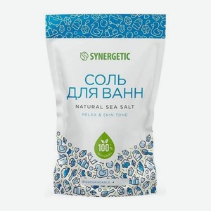 Морская соль для ванн Бархатистая кожа Synergetic 1кг