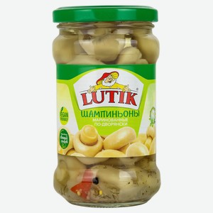 Шампиньоны LUTIK по-дворянски маринованные, 314 мл