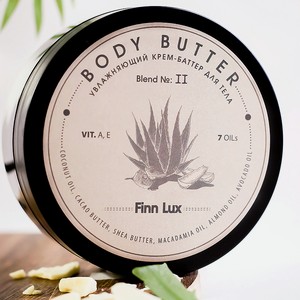 FINNLUX Крем для рук и тела увлажняющий крем-баттер  АЛОЭ ВЕРА , 150 мл
