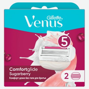 Сменные кассеты для бритья Venus Comfortglide 5 лезвий Польша, 2 шт