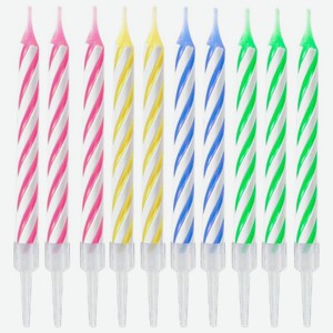 Набор свечей Party3 6.5 см 10 шт.