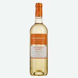 Вино Charmant Совиньон Блан белое полусухое 12% 750мл, 750 мл