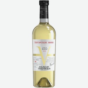 Вино Villa Krim Muscat Ottonel Traminer белое полусладкое 10.5-12.5% 750мл, 750 мл