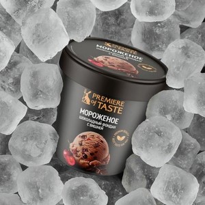 Мороженое Шоколадный фондан с вишней Premiere of Taste 330г