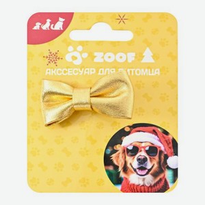 Новогодняя заколка для питомца Блестящий бантик Zoof