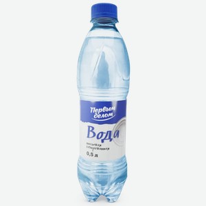 Вода питьевая Первым делом газированная 500 мл