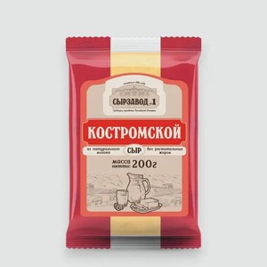 Сыр 45% «Сырзавод №1» Костромской, 200 г