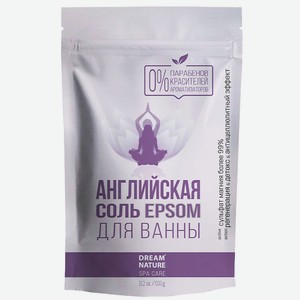 DREAM NATURE Английская магниевая соль Epsom для ванны, 1 кг