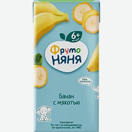 Напитки Фрутоняня, Банан, Яблоко/шиповник, Яблоко/липа/ромашка, 200 Мл