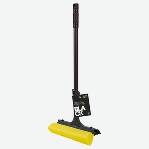 Щетка для мытья окон Spine&Clean Black с ручкой, 44 см