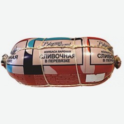 Колбаса Сливочная Вкусная Жизнь, В Перевязке, Варёная, 350 Г