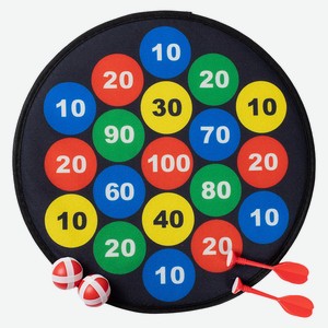 ДАРТС  ПОПАДИ В ЦЕЛЬ-1  (36см) (на липучке;2 шарика,2 дротика).Серия Спорт и отдых (Арт. Y22983006)