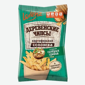 Чипсы Lorenz Деревенские со вкусом соленых грибов картофельные, 120г