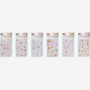 Наклейки Пять идей для декорирования яиц в ассортименте 1 лист