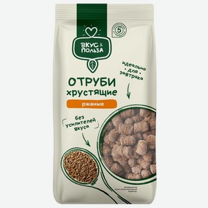 Отруби Вкус&Польза хрустящие ржаные 230 г